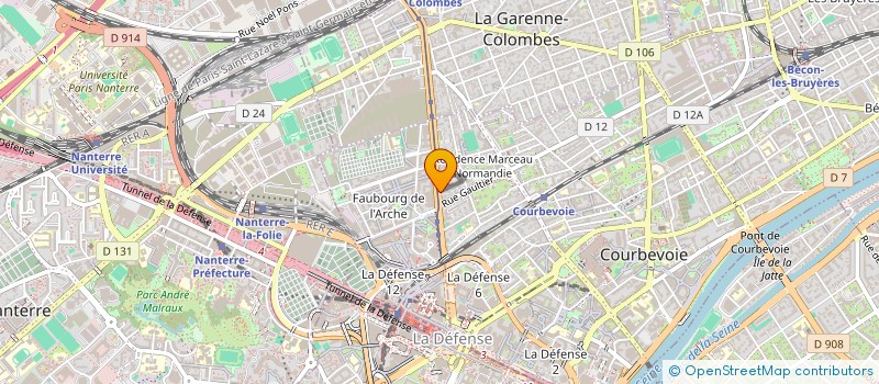 localisation de l'entreprise STEPPE  COURBEVOIE