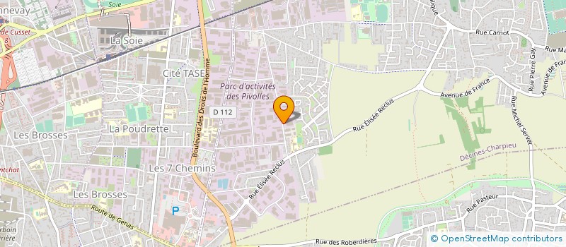 localisation de l'entreprise STEPS ORTHO  BRON