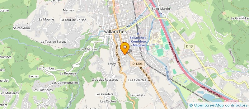 localisation de l'entreprise STEPY à SALLANCHES