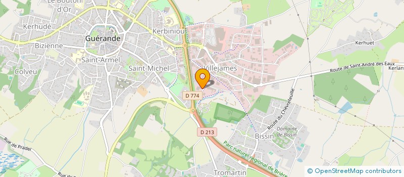 localisation de l'entreprise STER à GUERANDE