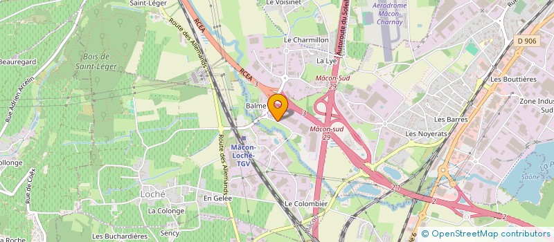 localisation de l'entreprise STER FRANCE à MACON
