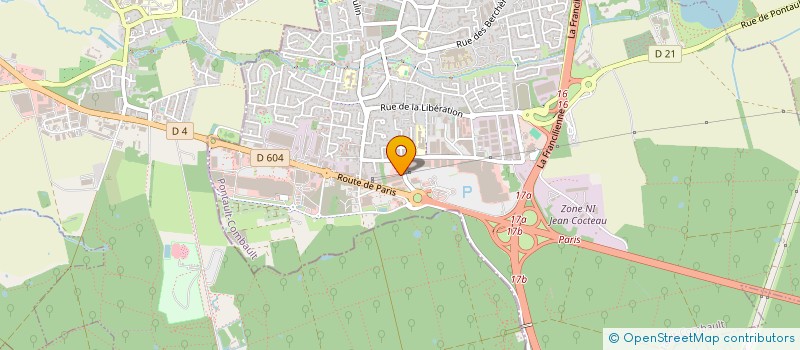 localisation de l'entreprise STERA à PONTAULT-COMBAULT