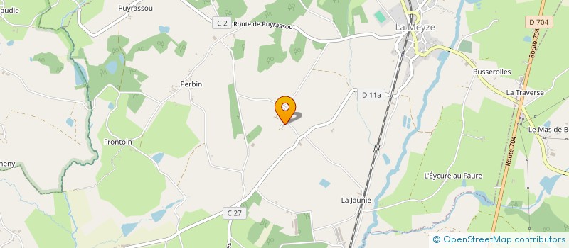 localisation de l'entreprise STERE à LA MEYZE