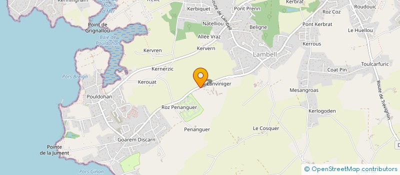 localisation de l'entreprise STEREDENN à TREGUNC