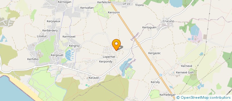 localisation de l'entreprise STEREDENN VOR  ERDEVEN