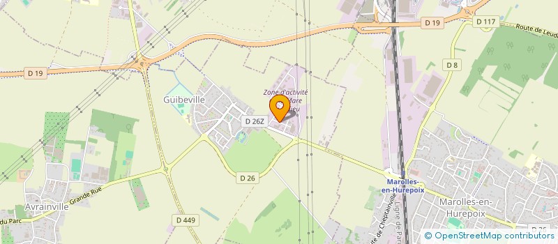localisation de l'entreprise STEREL à GUIBEVILLE
