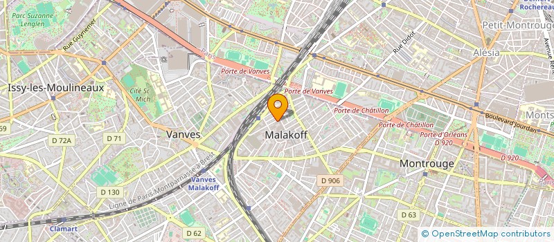 localisation de l'entreprise STEREL  MALAKOFF