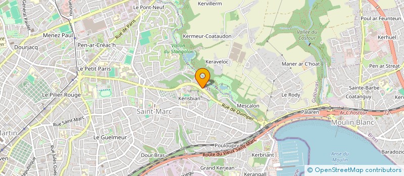 localisation de l'entreprise STEREN à BREST