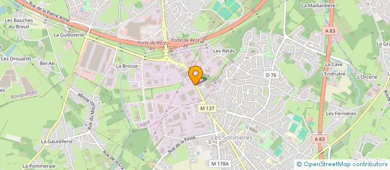 localisation de l'entreprise STEREN  REZE