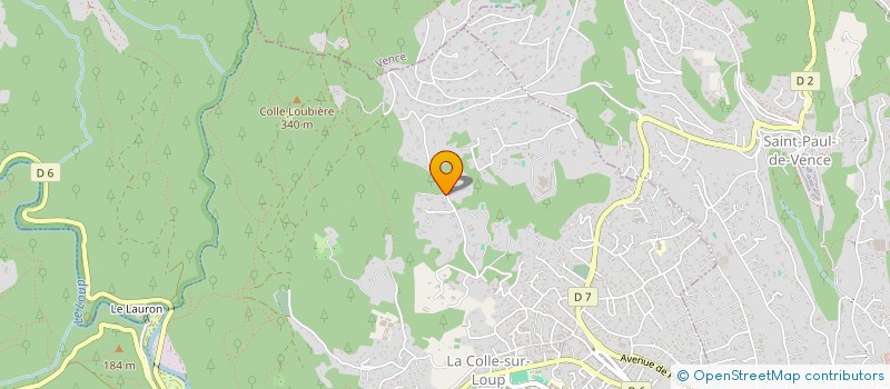 localisation de l'entreprise STERENAL  LA COLLE-SUR-LOUP