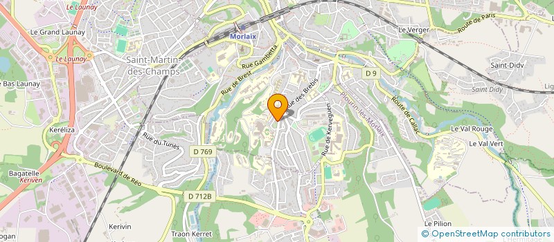 localisation de l'entreprise STERENN à MORLAIX