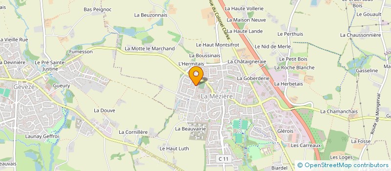 localisation de l'entreprise STERENNES  LA MEZIERE