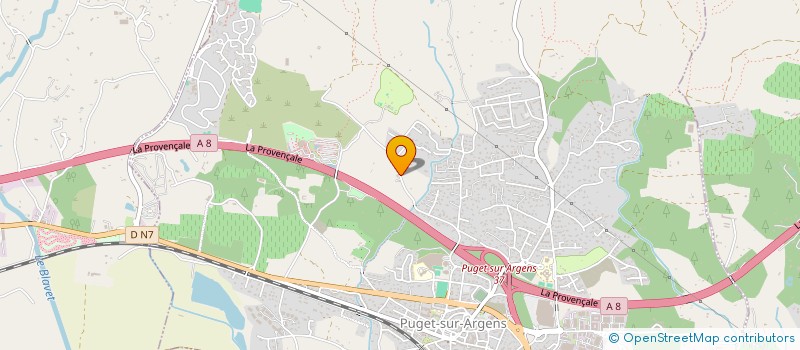 localisation de l'entreprise STERENOV  PUGET-SUR-ARGENS