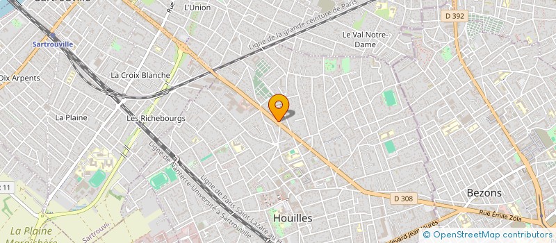 localisation de l'entreprise STEREO PROTECTION à SARTROUVILLE