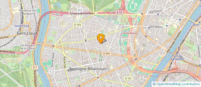 localisation de l'entreprise STEREOCLUB à BOULOGNE-BILLANCOURT