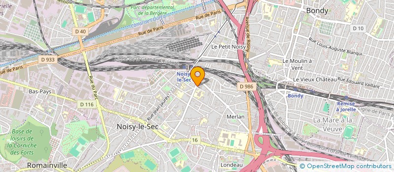 localisation de l'entreprise STERFO à NOISY-LE-SEC