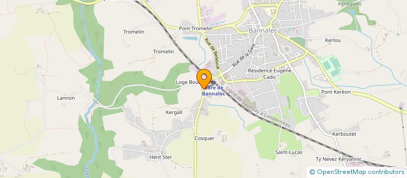 localisation de l'entreprise STERGOZ à BANNALEC