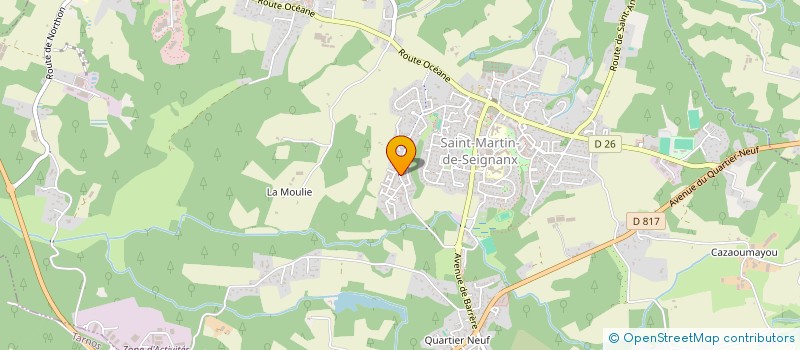 localisation de l'entreprise STERIC  SAINT-MARTIN-DE-SEIGNANX