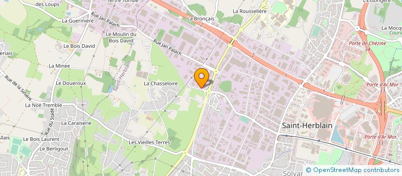 localisation de l'entreprise STERIENCE ATLANTIQUE à ST-HERBLAIN