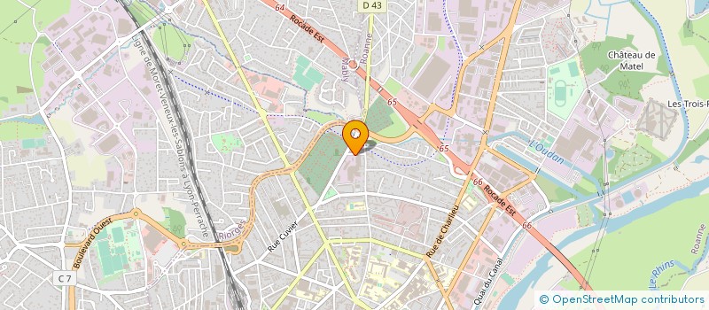 localisation de l'entreprise STERIFLOW à ROANNE