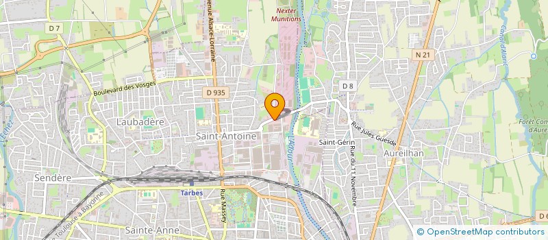 localisation de l'entreprise STERILAB à TARBES