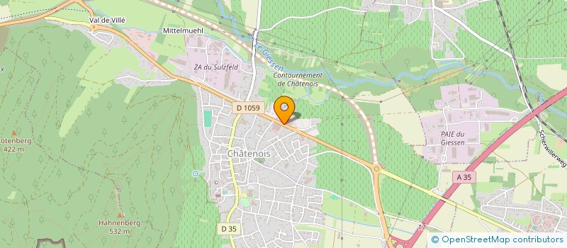 localisation de l'entreprise STERIMA à CHATENOIS