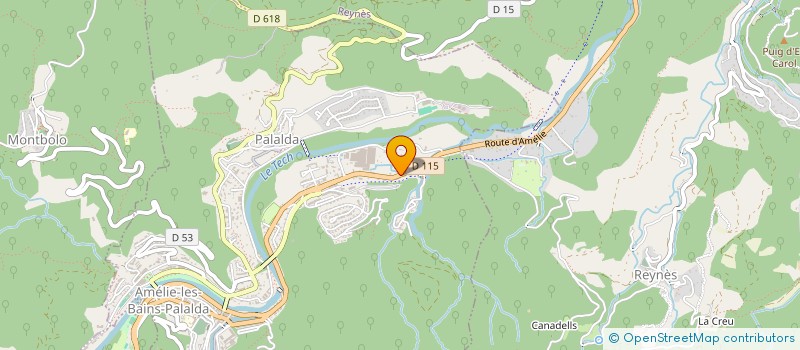 localisation de l'entreprise STERIMED SAS  AMELIE-LES-BAINS-PALALDA