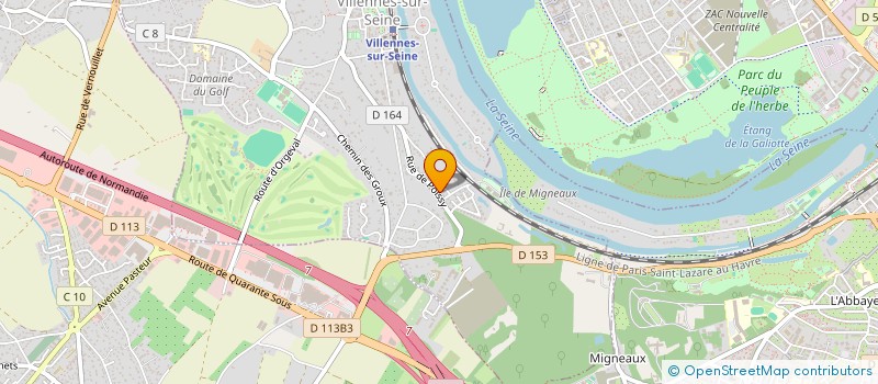 localisation de l'entreprise STERIPULSE à VILLENNES-SUR-SEINE