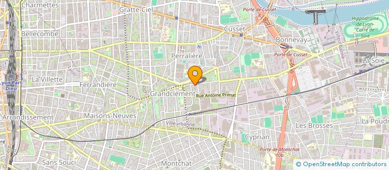 localisation de l'entreprise STERIROLL à VILLEURBANNE
