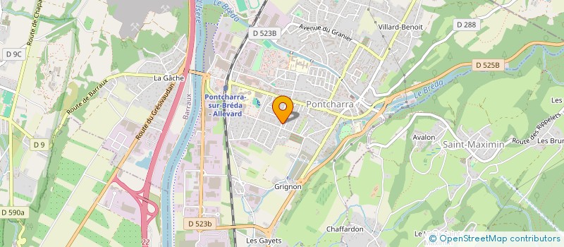 localisation de l'entreprise STERIS 38  PONTCHARRA