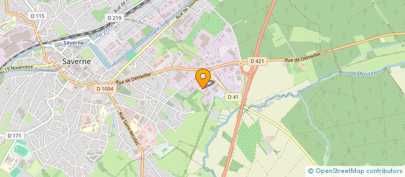 localisation de l'entreprise STERITECH à SAVERNE