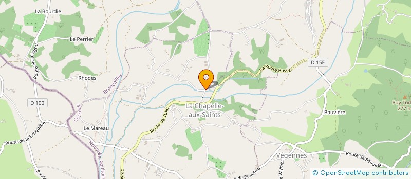 localisation de l'entreprise STERIUS  LA CHAPELLE-AUX-SAINTS