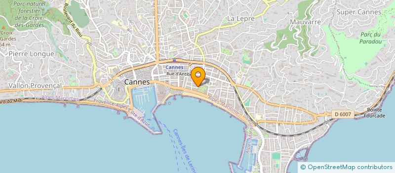 localisation de l'entreprise STERLING SERVICES SARL à CANNES