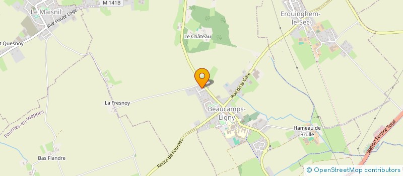 localisation de l'entreprise STERNA  BEAUCAMPS-LIGNY