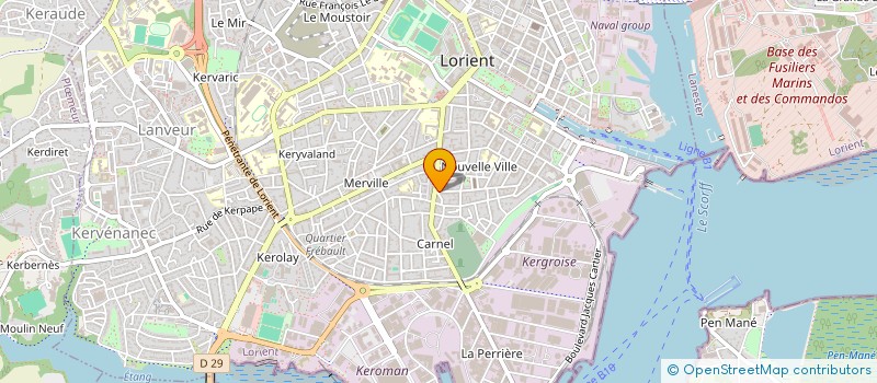 localisation de l'entreprise STERNE ET  LAGOPEDE  LORIENT