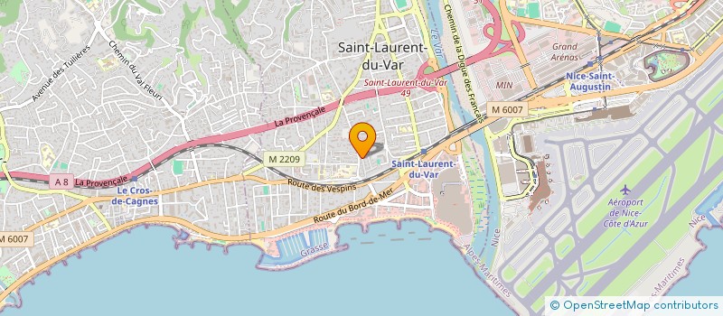 localisation de l'entreprise STERO à SAINT-LAURENT-DU-VAR