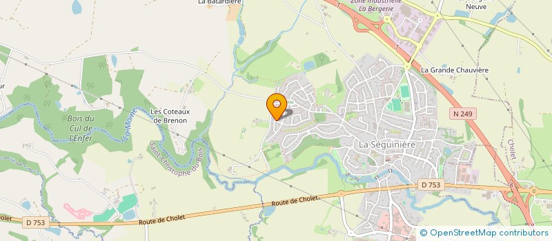 localisation de l'entreprise STEROCEAN49  LA SEGUINIERE