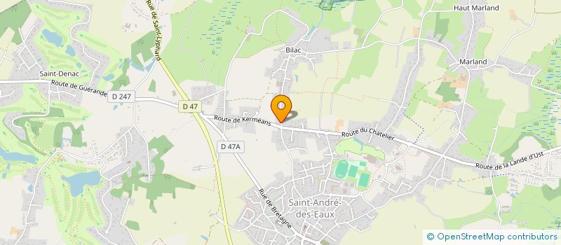 localisation de l'entreprise STERODE  SAINT-ANDRE-DES-EAUX