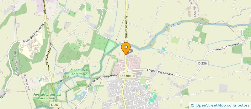 localisation de l'entreprise STEROLIA à BEAUMONT-LES-VALENCE