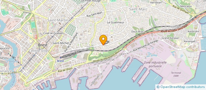 localisation de l'entreprise STERRED  BREST