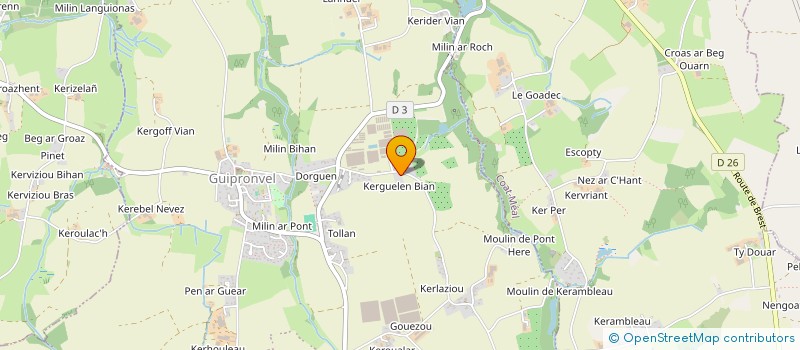 localisation de l'entreprise STERYVES  MILIZAC-GUIPRONVEL