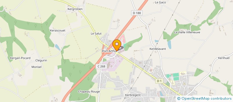 localisation de l'entreprise STES RAOUL  PLUMELIAU-BIEUZY