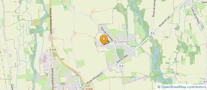 localisation de l'entreprise STESA  ARTAGNAN