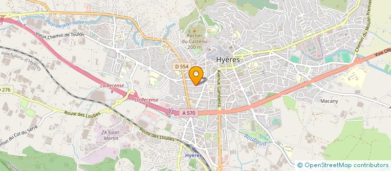 localisation de l'entreprise STESER  HYERES