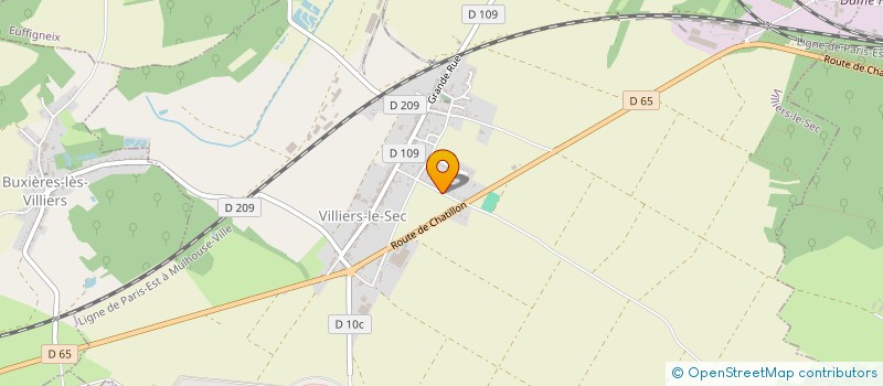localisation de l'entreprise STESSY à VILLIERS-LE-SEC