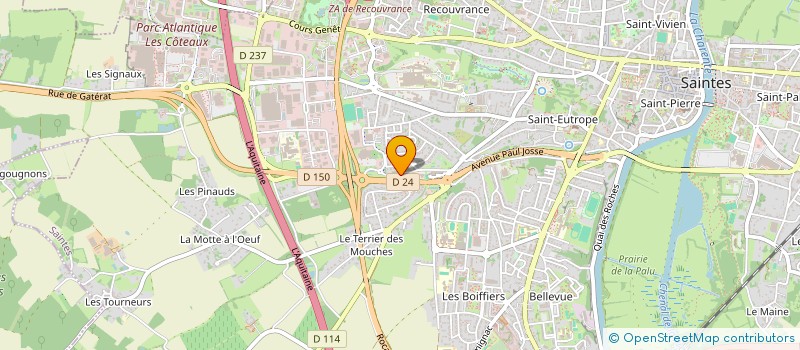 localisation de l'entreprise STESY  SAINTES