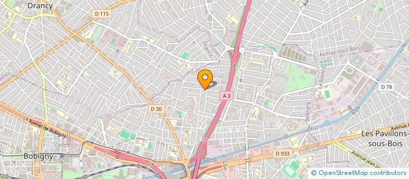 localisation de l'entreprise STET IMMO  BOBIGNY