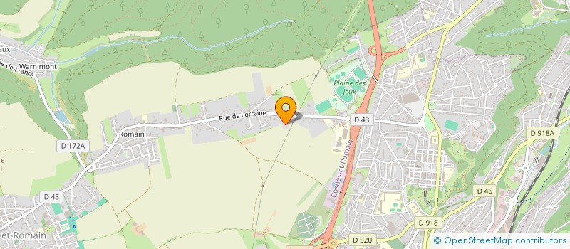 localisation de l'entreprise STETAC SCI  COSNES-ET-ROMAIN