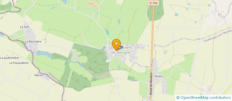 localisation de l'entreprise STETIA  SAINT-MAIXENT-DE-BEUGNE