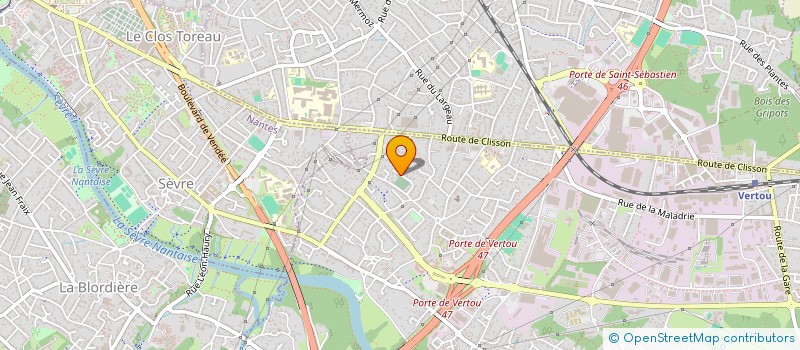 localisation de l'entreprise STETMA  VERTOU